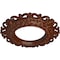 Ekena Millwork Orrington Medallion (Canopies up to 6 5/8"), 13 1/4"OD x 6 5/8"ID x 1 1/8"P, Burnished Mahogany CM13ORBMC - alternate 2